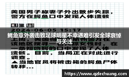 鳄鱼意外袭击致足球明星不幸遇难引发全球哀悼与关注