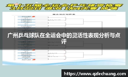 广州乒乓球队在全运会中的灵活性表现分析与点评